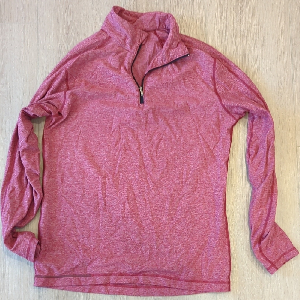 Red Quarter-Zip Pullover